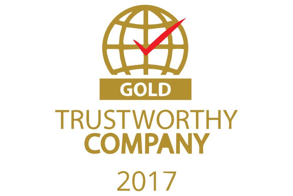 Gold trustworthy company 2017